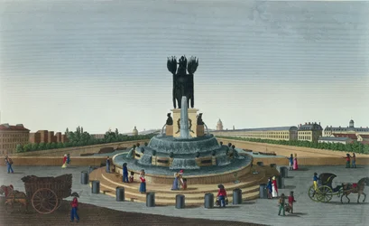 De Olifantenfontein op de Place de la Bastille, ca. 1815-20